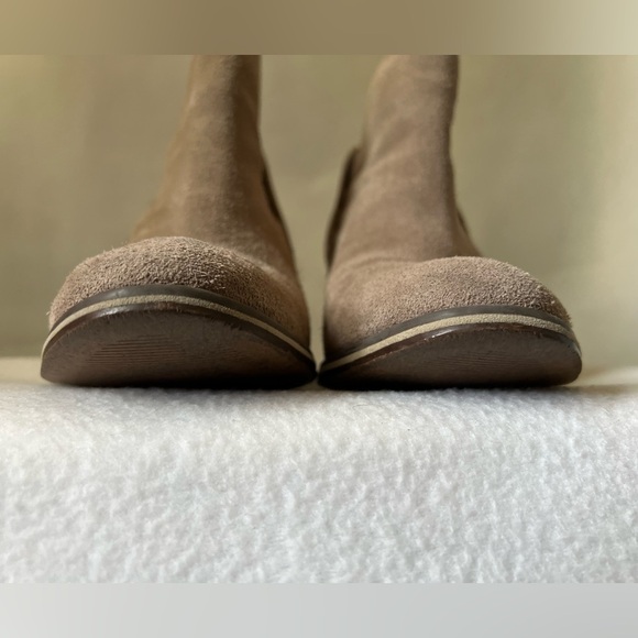 Jessica Simpson Size 8 1/2 Beige Suede Ankle Boots - Picture 6 of 16